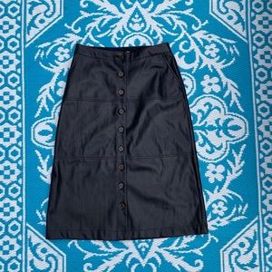 Who What Wear faux leather skirt